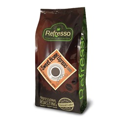 SWEET HOME Espresso, Refresso (СВИТ ХОУМ Эспрессо, кофе средней обжарки, зерно, Рефрессо), 1000 г.