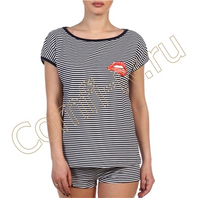Комплект футболка и шорты "Морской поцелуй"