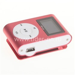 MP3 плеер с дисплеем/наушники ELTRONIC (красный)