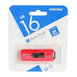 USB Flash 16GB SmartBuy STREAM красный 3.0