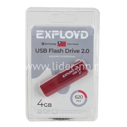 USB Flash 4GB Exployd (620) красный