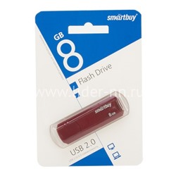 USB Flash 8GB SmartBuy CLUE бордовый 2.0
