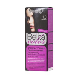 Belita сolor Краска стойкая с витаминами для волос № 1.0 Черный (к-т)