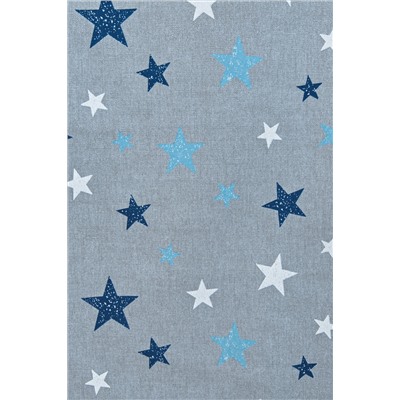 Комплект штор Sky Loneta, синие звезды (azul)  (df-200611-gr)