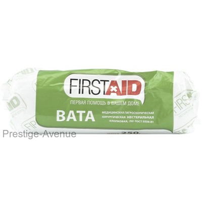 Вата медицинская FirstAid 250 г