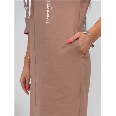 Платье женское Текс-Плюс, цвет коричневый