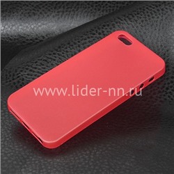 Задняя панель для  iPhone5 Пластик (15068ch) красная