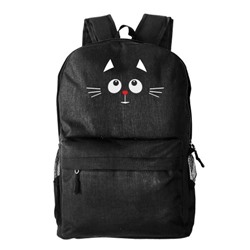 Рюкзак текстильный, молодежный "Кошка"