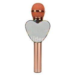 Колонка-микрофон (Q5) Bluetooth/USB/караоке (розовое золото)
