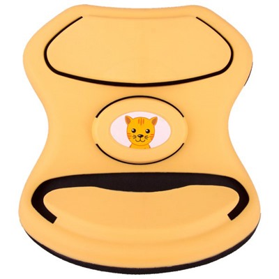 Адаптер ремня безопасности детский SKYWAY пластик желтый с котенком