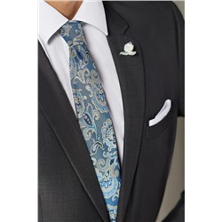 Галстук классический галстук мужской фактурный с принтом в деловом стиле "Власть для всех" SIGNATURE #783969