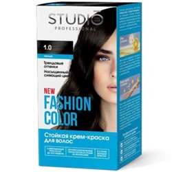 STUDIO  FASHION COLOR Краска стойкая 1.0 черный