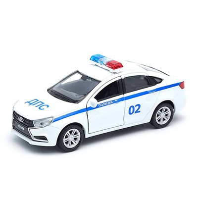 Welly. Игрушка модель машины 1:34-39 LADA VESTA полиция ДПС СА 7031