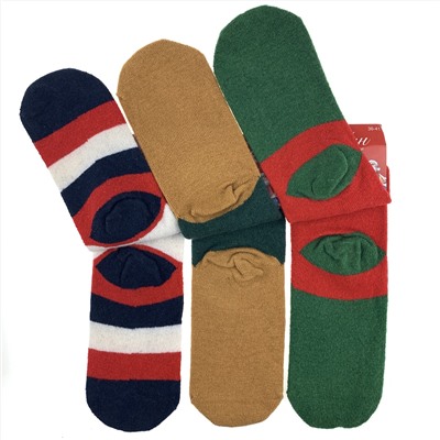 Подарочный набор: новогодние носки (ангора) в коробке (3 пары)