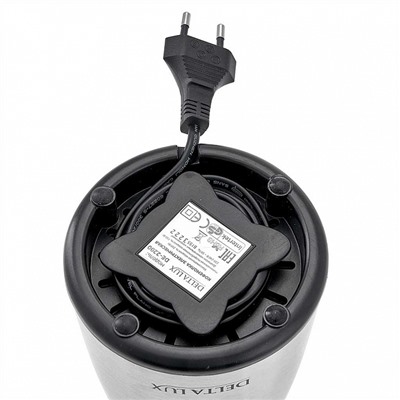 Кофемолка электрическая 250 Вт, 50 г DELTA LUX DE-2200 нержавеющая сталь