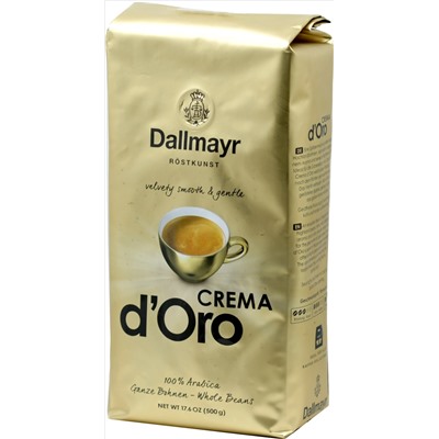 Dallmayr. Crema d’Oro (зерновой) 500 гр. мягкая упаковка