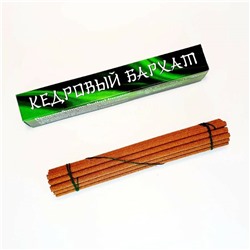 КЕДРОВЫЙ БАРХАТ безосновные благовония палочки, Baikal Incense, 1 уп. (19 палочек)