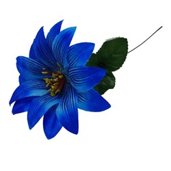 Цветок искусственный Георгин 40см Синий  YL-10 (вып.по 10шт)