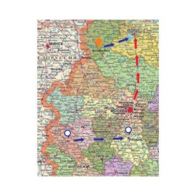 Многоразовые наклейки для географической карты (37 шт.)