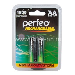 Аккумулятор Perfeo LR6/2BL 1600mAh (AA)