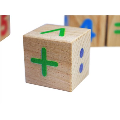 Деревянные кубики «Счет», 9 штук