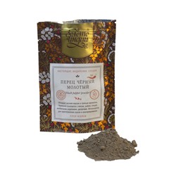 ПЕРЕЦ ЧЁРНЫЙ МОЛОТЫЙ black pepper powder (piper nigrum), Золото Индии, 30 г.