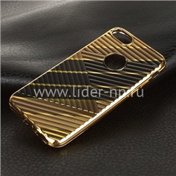 Задняя панель для  iPhone7/8 Силикон (15027ch) золото/черный