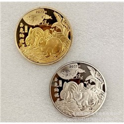 Сувенирная монета Кролик RFV2023 Заказ от 3х шт.