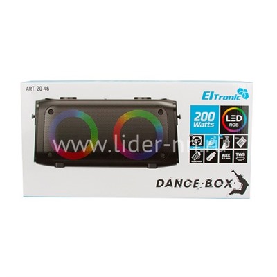 Колонка 04" (20-46 DANCE BOX 200) динамик 2шт/4" ELTRONIC с TWS                  
                                          
                                -10%