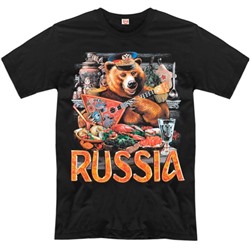 Футболка "Russia" (медведь с балалайкой)
