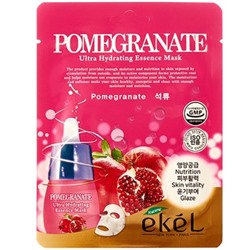 EKEL Маска тканевая д/лица с экстр.граната  Pomegranate Ultra Hydrating 25мл