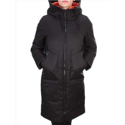GWD21336P BLACK Пальто зимнее женское PURELIFE (200 гр .холлофайбер) размер 46