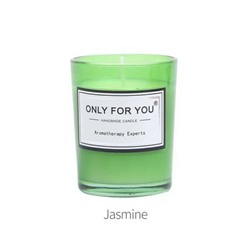 ONLY FOR YOU Handmade candle JASMINE (Свеча ароматическая ЖАСМИН, высота 6 см.), 1 шт.