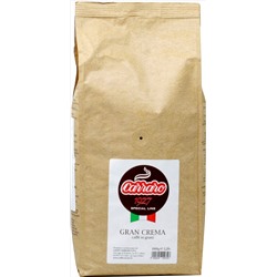 Carraro. Gran Crema (зерновой) 1 кг. мягкая упаковка