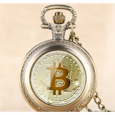 Карманные кварцевые часы Bitcoin FV292