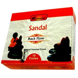 SANDAL Back Flow, Aromatika (САНДАЛ стелющийся дым, Ароматика), 10 конусов.