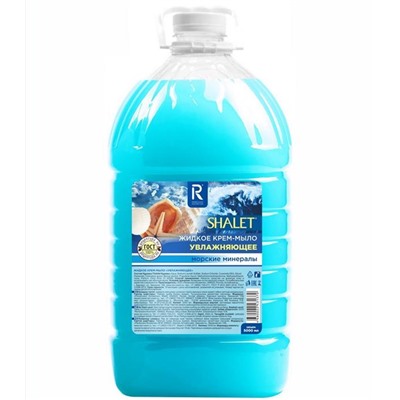 Крем-мыло 5л  Увлажняющее Морские минералы (синее) Shalet