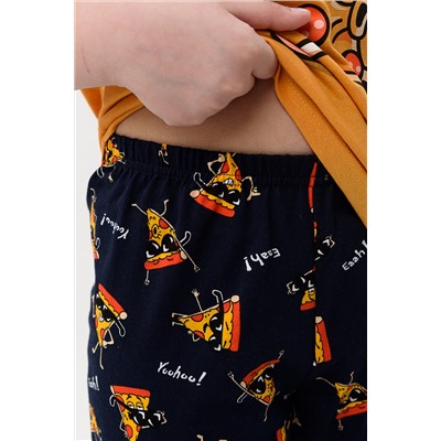 Пижама Пицца детская короткий рукав с брюками