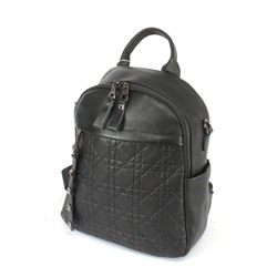 Рюкзак жен натуральная кожа OPI-8153,  1отд,  4внутр+4внеш/карм,  черный 254980
