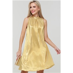 Платье нарядное трикотажное жёлтого цвета