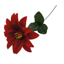 Цветок искусственный Георгин 40см Красный  YL-10 (вып.по 10шт)
