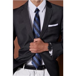 Галстук классический галстук мужской галстук в полоску в деловом стиле "Деловой роман" SIGNATURE #782322