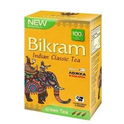 Indian Classic Tea GREEN TEA, Bikram (Индийский классический ЗЕЛЁНЫЙ ЧАЙ, Бикрам), 100 г.