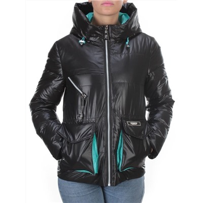 8265 BLACK Куртка демисезонная женская BAOFANI (100 гр. синтепон) размеры 42-44-46-48-50