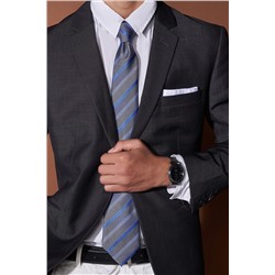 Галстук классический галстук мужской галстук в полоску в деловом стиле "Деловой роман" SIGNATURE #783952