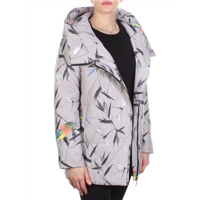 806 GRAY Пальто демисезонное женское (100 гр. синтепон) размер 54