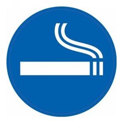 9820011 Информационная наклейка (Место для курения), (МИЛЕНД)
