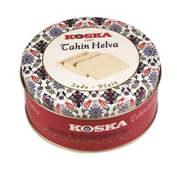 Tahin Halva PLAIN, KOSKA (Кунжутная халва), железная банка 350 г.