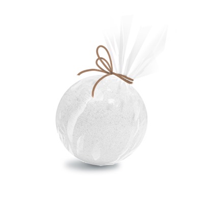 Бурлящий шарик для ванны парфюмированный  «Волшебный снег», 95 г