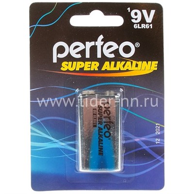 Батарейка алкалиновая Perfeo 6LR61/1BL (крона)